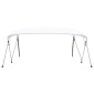 vidaXL Τέντα Σκάφους με 4 Αψίδες Λευκή 243 x (230-244) x 137 εκ.