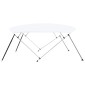 vidaXL Τέντα Σκάφους με 4 Αψίδες Λευκή 243 x (230-244) x 137 εκ.