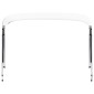 vidaXL Τέντα Σκάφους με 4 Αψίδες Λευκή 243 x (230-244) x 137 εκ.