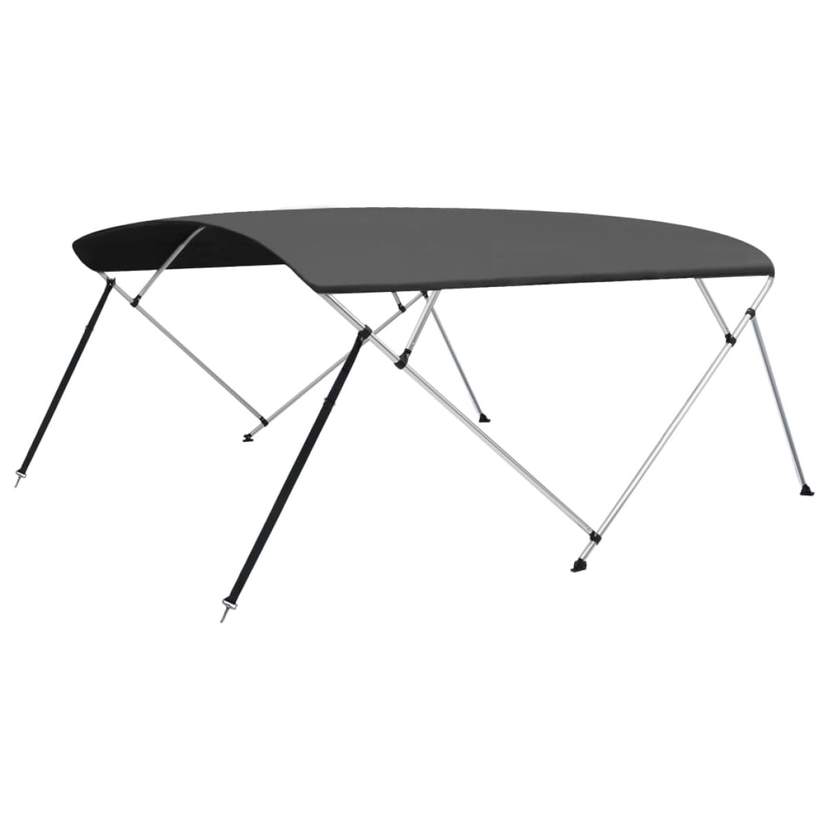vidaXL Τέντα Σκάφους με 4 Αψίδες Ανθρακί 243x(230-244)x137  εκ.