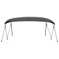 vidaXL Τέντα Σκάφους με 4 Αψίδες Ανθρακί 243x(230-244)x137  εκ.