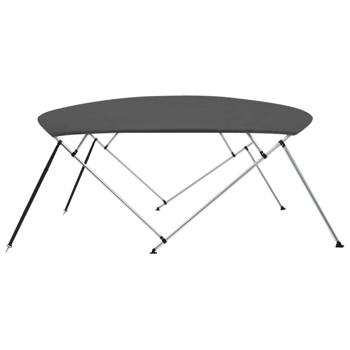 vidaXL Τέντα Σκάφους με 4 Αψίδες Ανθρακί 243x(230-244)x137  εκ.