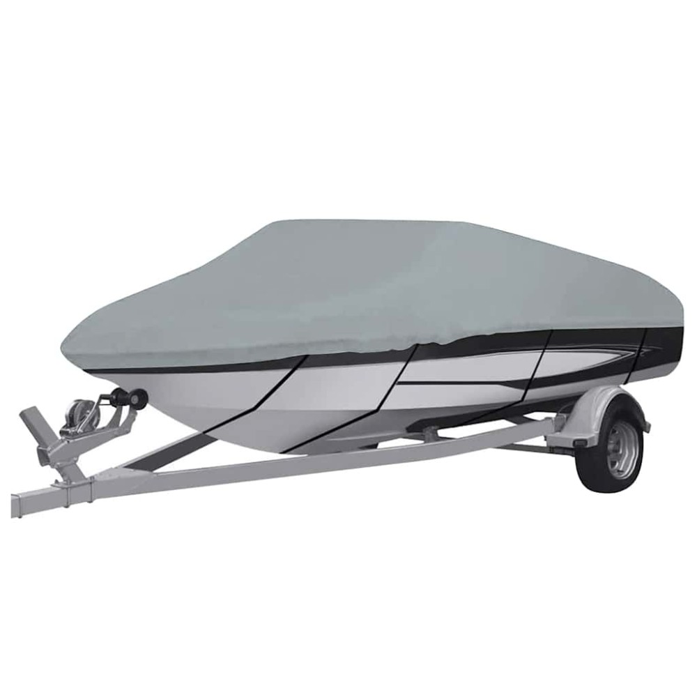 vidaXL Κάλυμμα Σκάφους Γκρι 440x180x40 εκ.