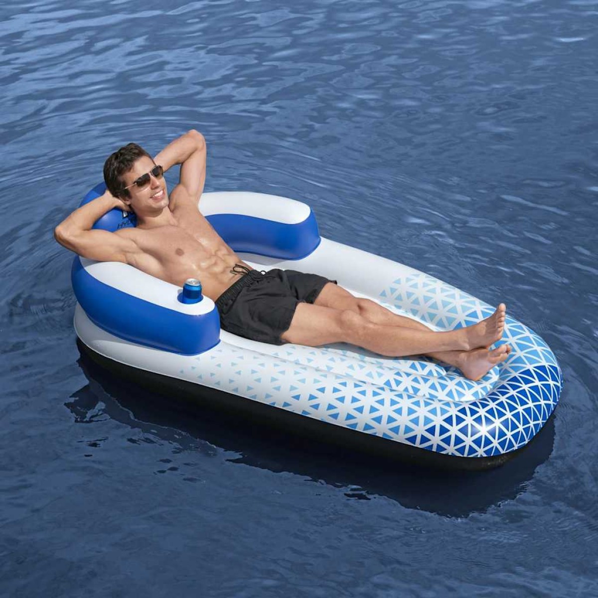 Bestway Φουσκωτό Στρώμα Hydro-Force Μπλε 183 x 97 εκ.