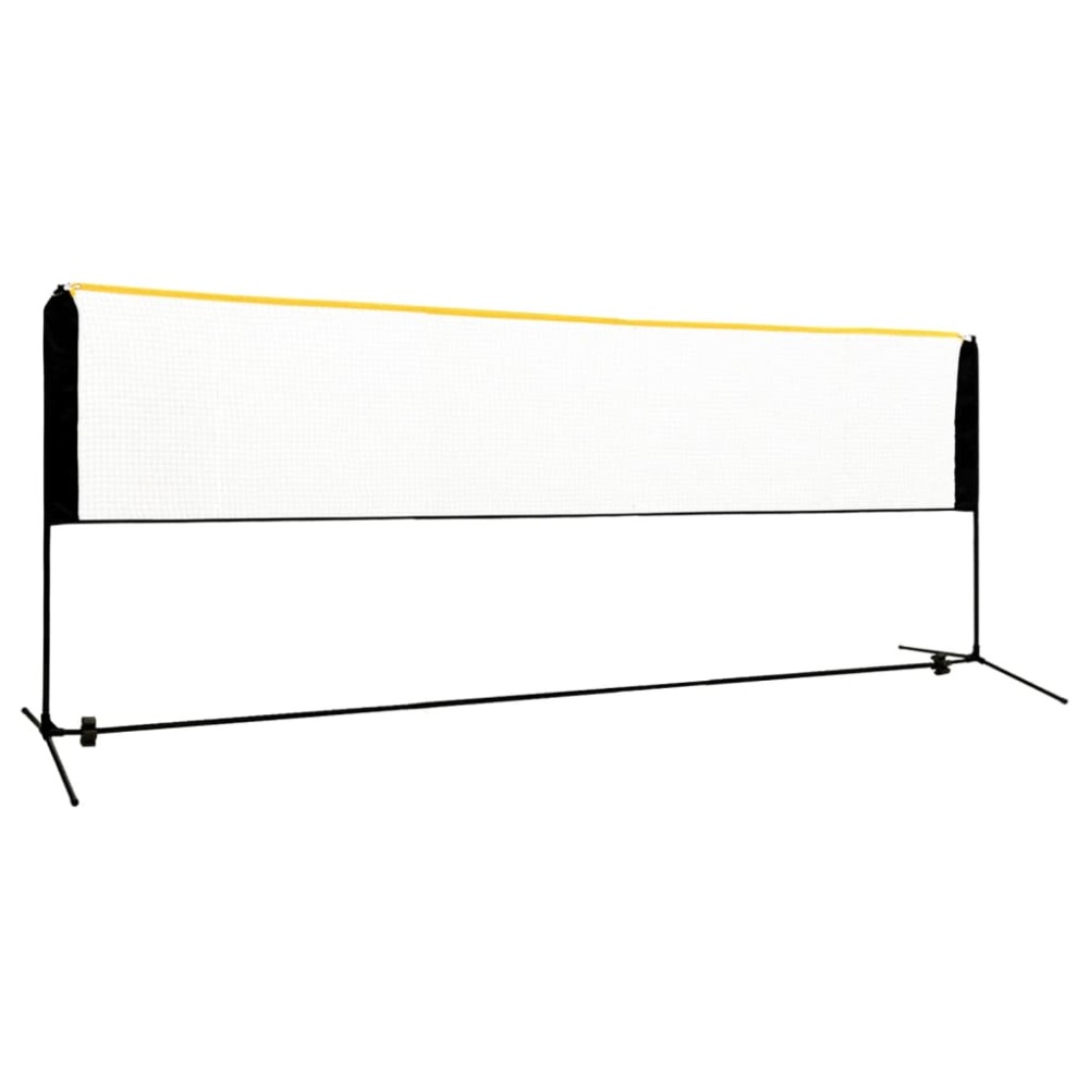 vidaXL Φιλέ Μπάντμιντον Ρυθμιζόμενο 400 x 103 x 94-158 εκ. Μεταλλικό