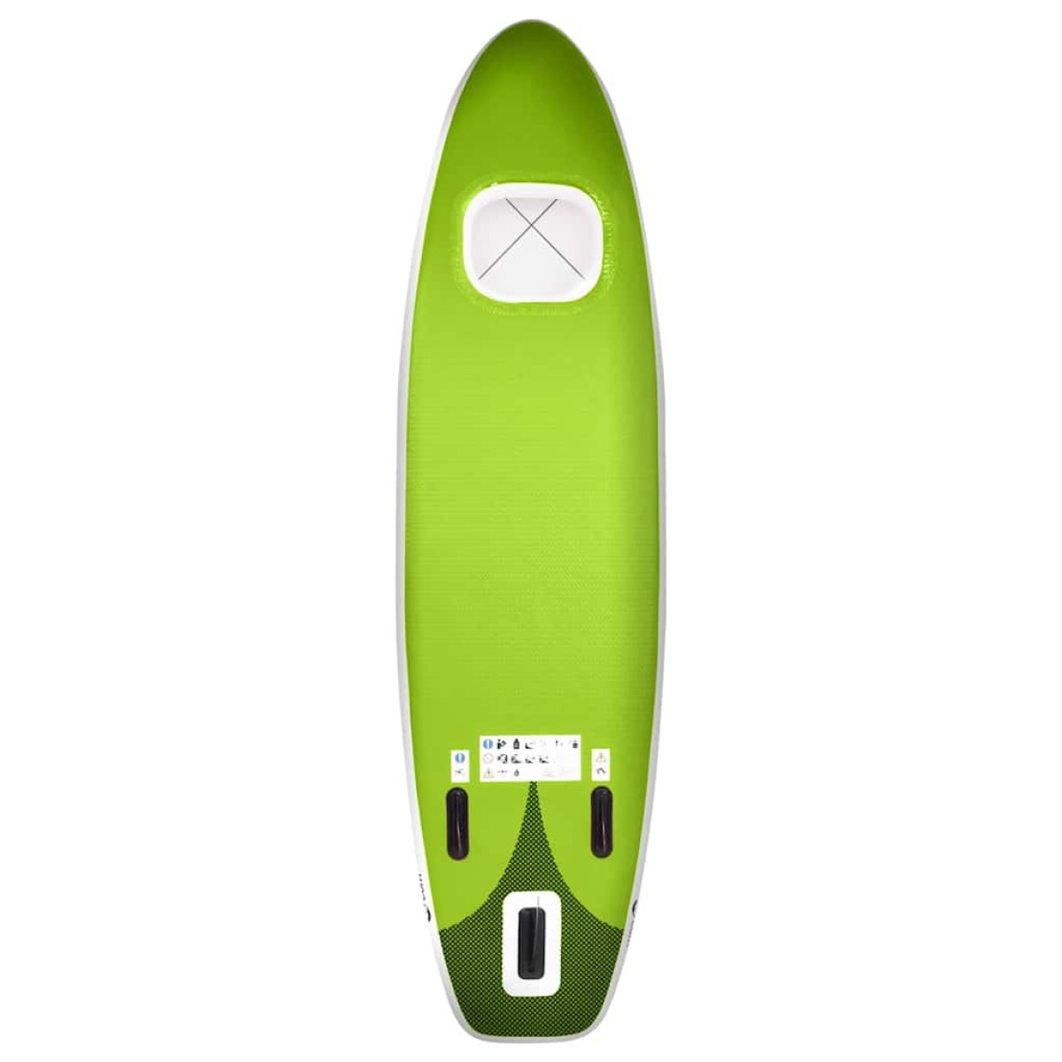 vidaXL Σανίδα SUP Φουσκωτή Σετ Πράσινη 300 x 76 x 10 εκ.