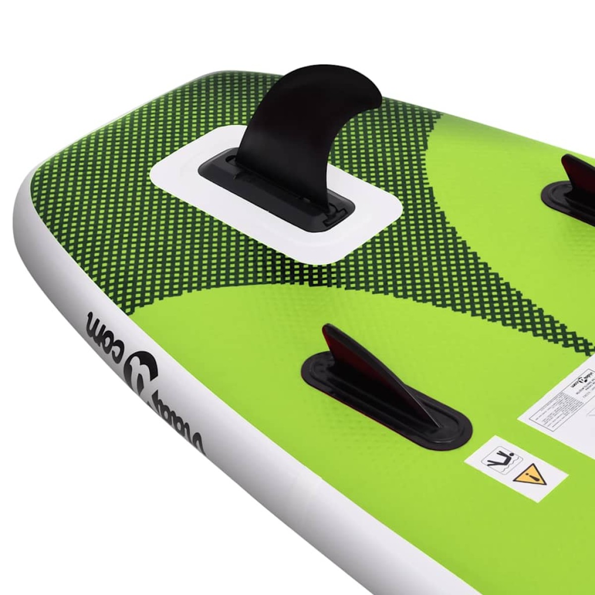 vidaXL Σανίδα SUP Φουσκωτή Σετ Πράσινη 300 x 76 x 10 εκ.