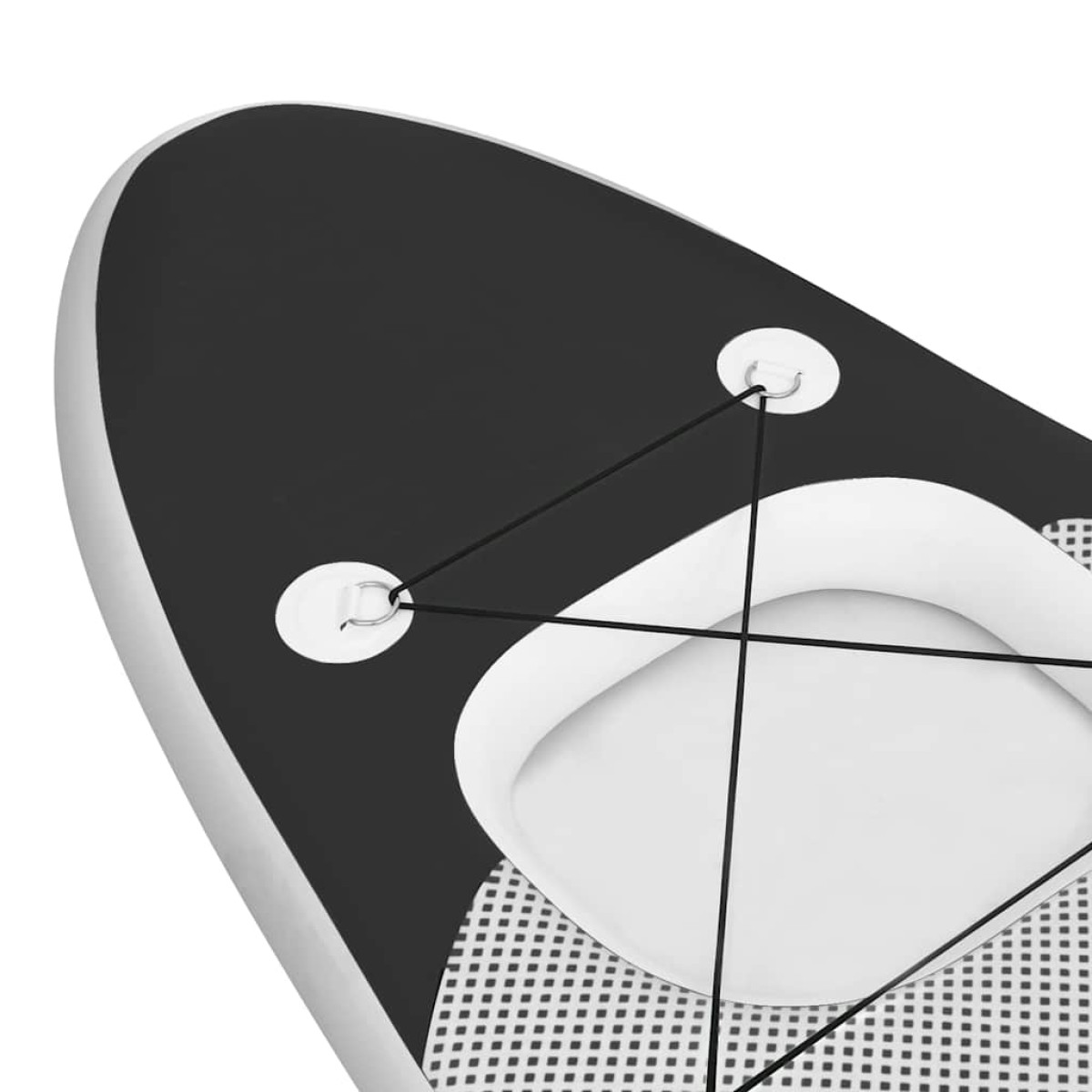 vidaXL Σανίδα SUP Φουσκωτή Σετ Μαύρη 300 x 76 x 10 εκ.
