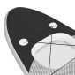 vidaXL Σανίδα SUP Φουσκωτή Σετ Μαύρη 330 x 76 x 10 εκ.