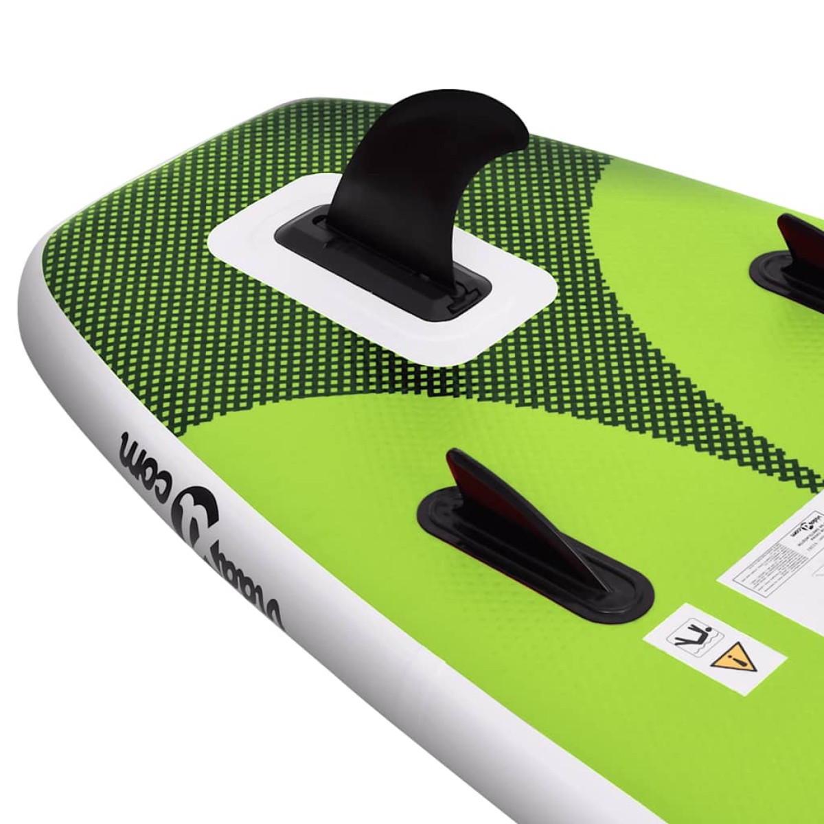 vidaXL Σανίδα SUP Φουσκωτή Σετ Πράσινη 360 x 81 x 10 εκ.