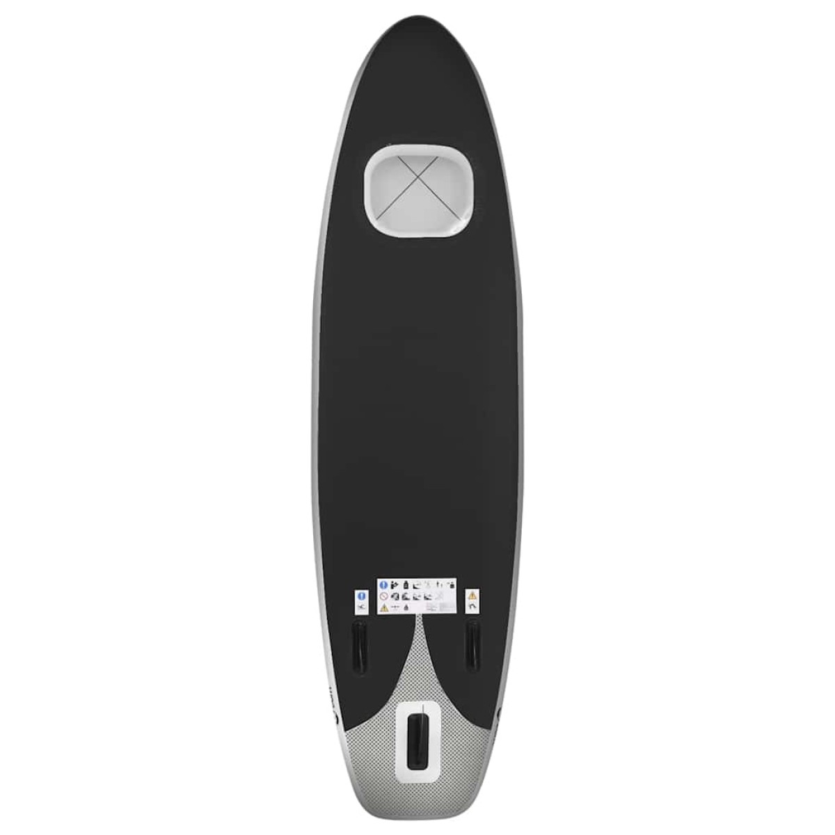 vidaXL Σανίδα SUP Φουσκωτή Σετ Μαύρη 360 x 81 x 10 εκ.
