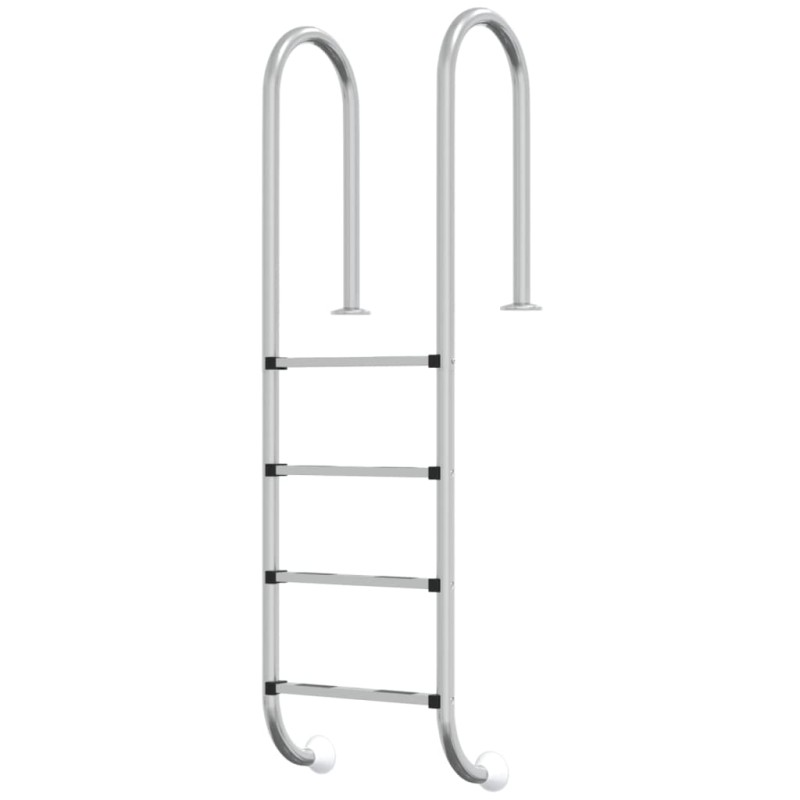 vidaXL Σκάλα Πισίνας 54 x 38 x 184,5 εκ. από Ανοξείδωτο Ατσάλι 304