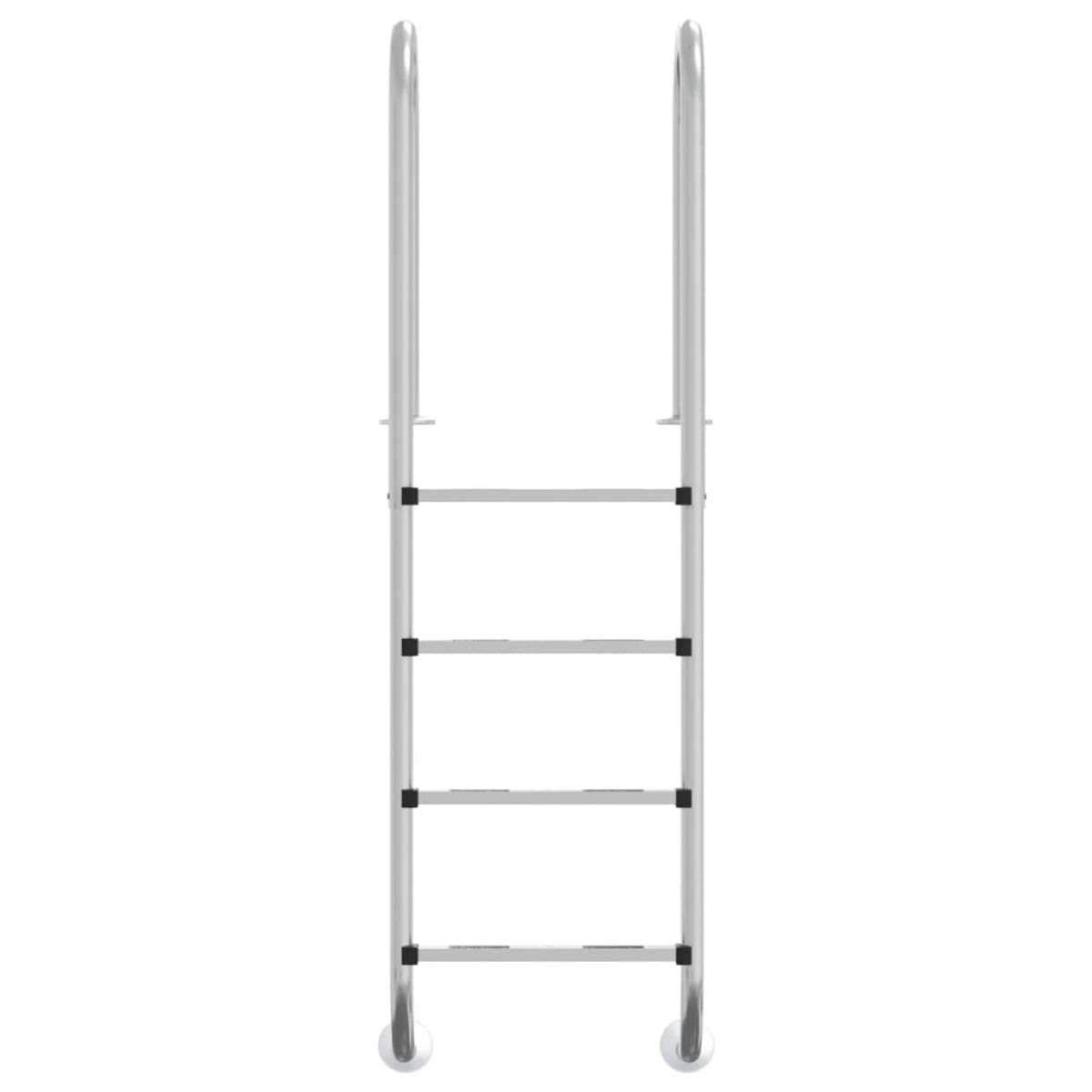 vidaXL Σκάλα Πισίνας 54 x 38 x 184,5 εκ. από Ανοξείδωτο Ατσάλι 304