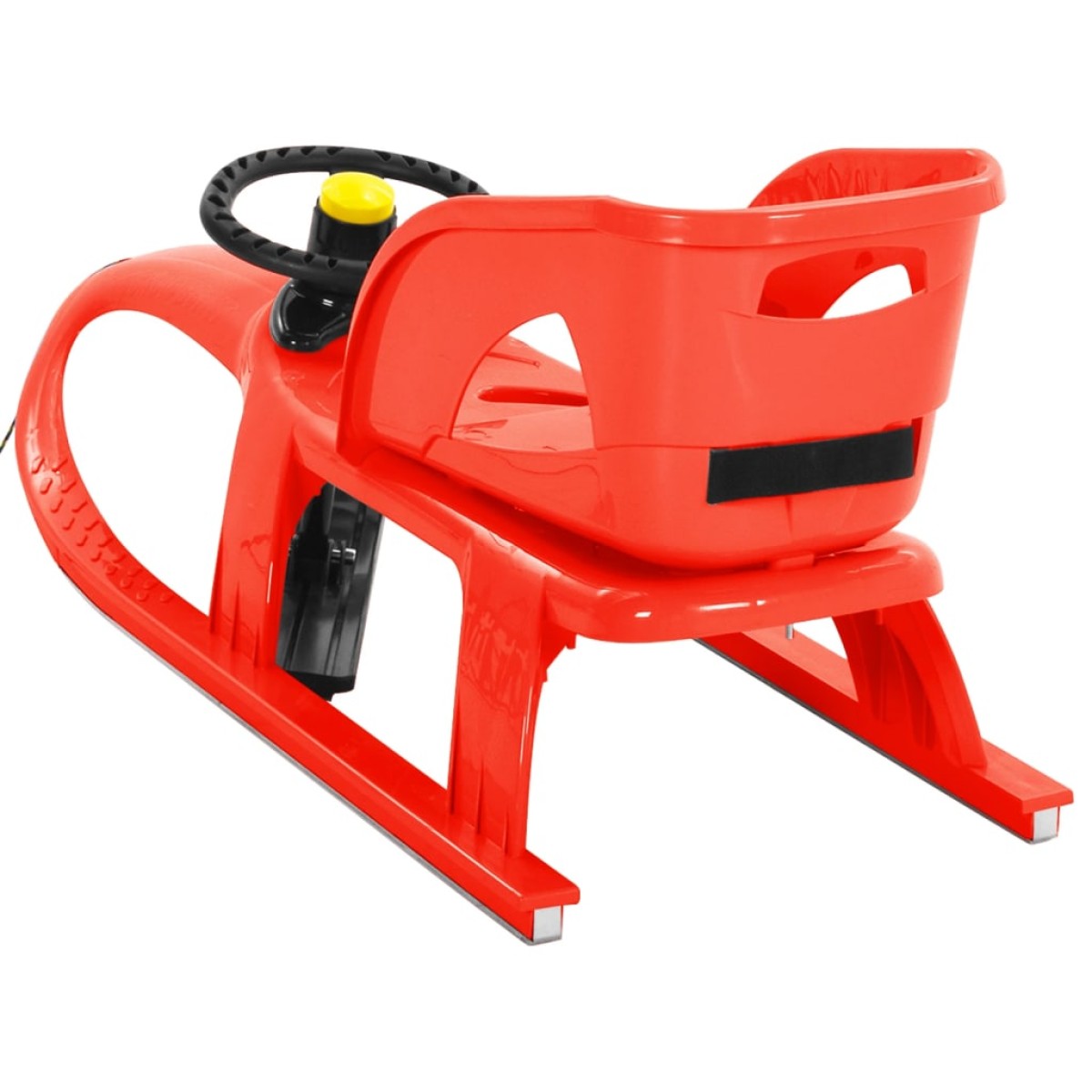 vidaXL Έλκηθρο με Κάθισμα και Κόκκινο Τροχό 102,5x40x23 εκ. Πολυπροπ.