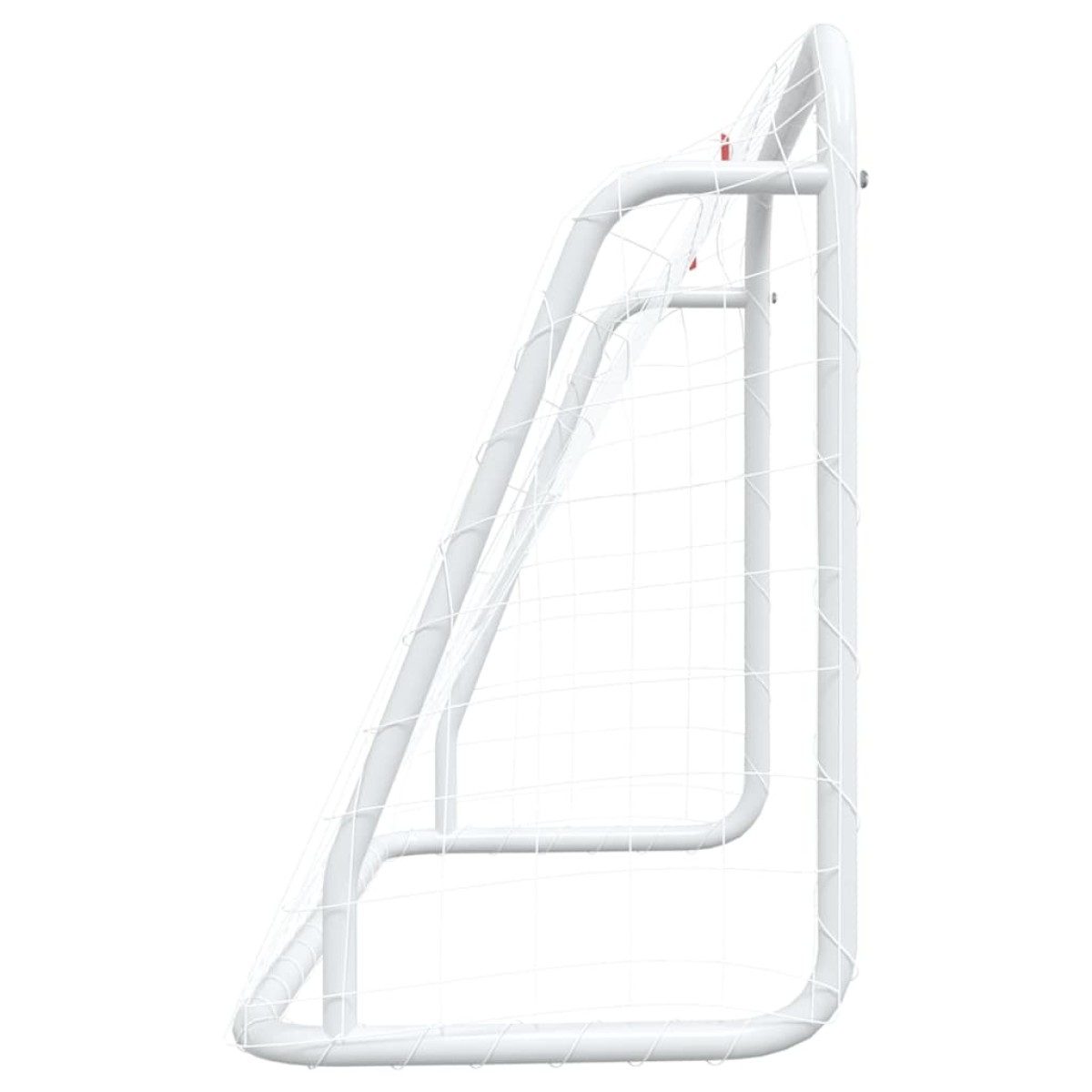 vidaXL Τέρμα Ποδοσφαίρου με Δίχτυ Λευκό 125x96x60εκ Ατσάλι/Πολυεστέρας