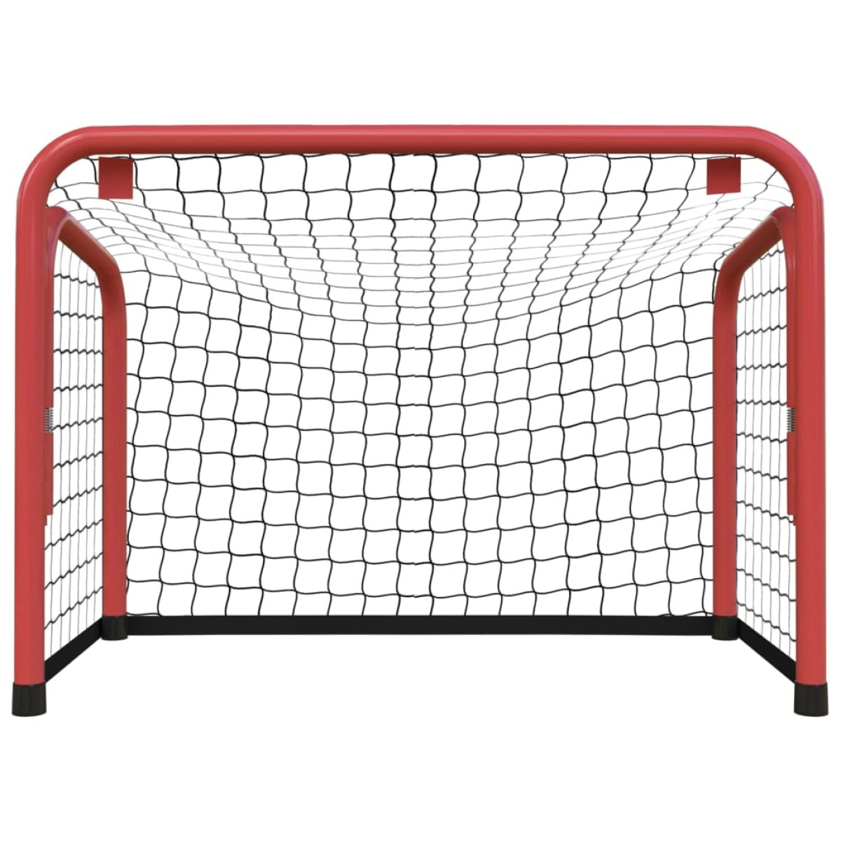 vidaXL Τέρμα Χόκεϊ με Δίχτυ Κόκκινο/Λευκό 68x32x47 εκ. Ατσάλι/Πολυεστ.