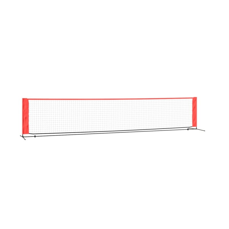 vidaXL Δίχτυ Τένις Μαύρο & Κόκκινο 500 x 100 x 87 εκ. από Πολυεστέρα
