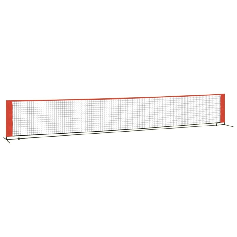 vidaXL Δίχτυ Τένις Μαύρο & Κόκκινο 600x100x87 εκ. από Πολυεστέρα