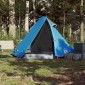 vidaXL Σκηνή Κάμπινγκ 2 Ατόμων Μπλε 267x154x117 εκ. από Ταφτά 185T