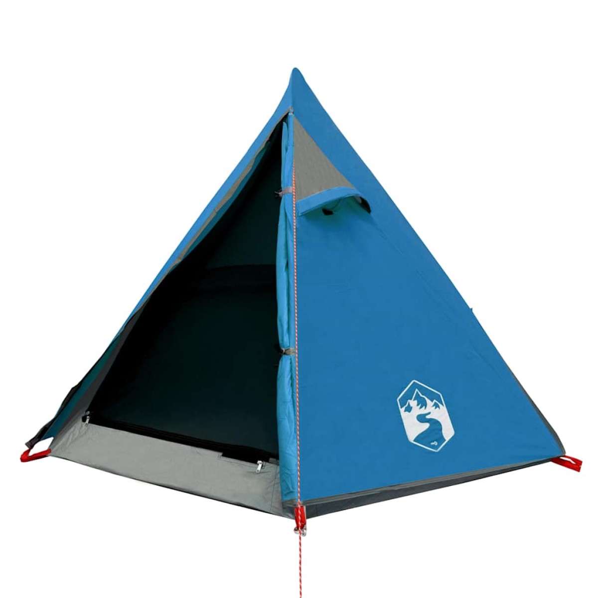 vidaXL Σκηνή Κάμπινγκ 2 Ατόμων Μπλε 267x154x117 εκ. από Ταφτά 185T
