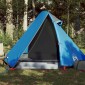 vidaXL Σκηνή Κάμπινγκ 2 Ατόμων Μπλε 267x154x117 εκ. από Ταφτά 185T