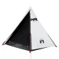 vidaXL Σκηνή Κάμπινγκ 2 Ατόμων Λευκή 267x154x117 εκ. από Ταφτά 185T