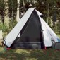 vidaXL Σκηνή Κάμπινγκ 2 Ατόμων Λευκή 267x154x117 εκ. από Ταφτά 185T