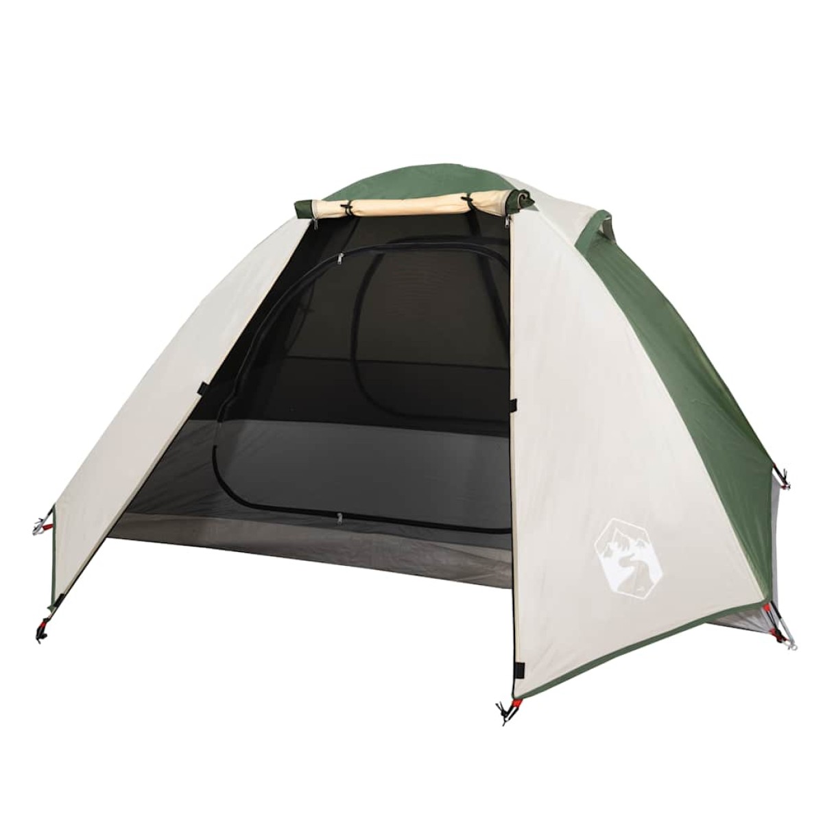 vidaXL Σκηνή Κάμπινγκ 2 Ατόμων Πράσινη 224x248x118 εκ. από Ταφτά 185T