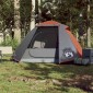 vidaXL Σκηνή Κάμπινγκ 2 Ατ. Γκρι/Πορτοκαλί 224x248x118 εκ. Ταφτάς 185T