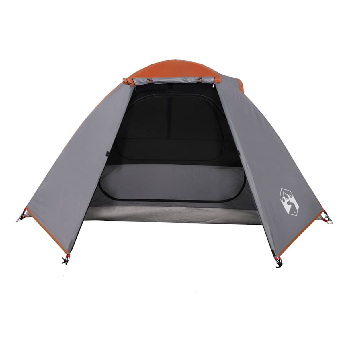vidaXL Σκηνή Κάμπινγκ 2 Ατ. Γκρι/Πορτοκαλί 224x248x118 εκ. Ταφτάς 185T