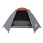 vidaXL Σκηνή Κάμπινγκ 2 Ατ. Γκρι/Πορτοκαλί 224x248x118 εκ. Ταφτάς 185T