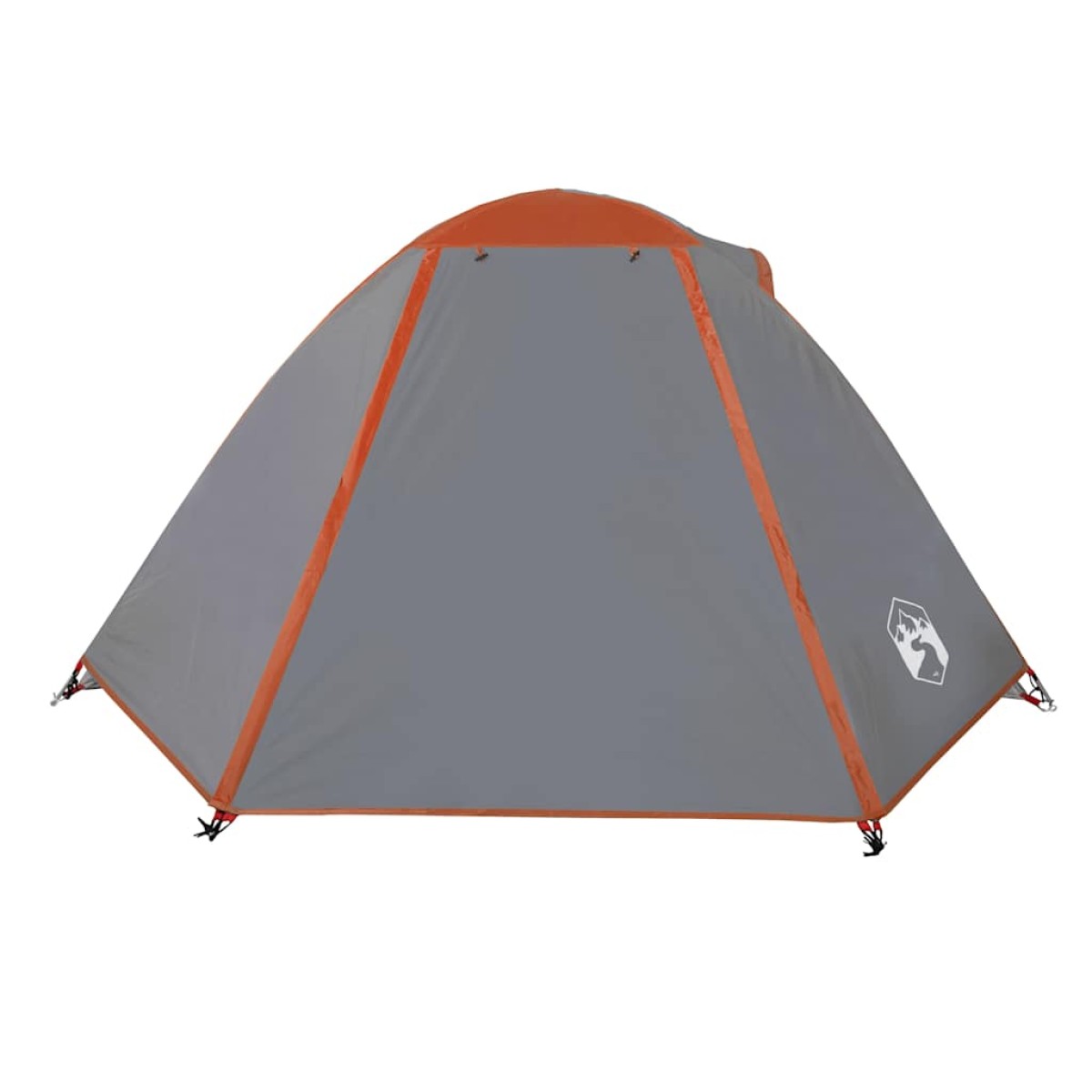vidaXL Σκηνή Κάμπινγκ 2 Ατ. Γκρι/Πορτοκαλί 224x248x118 εκ. Ταφτάς 185T