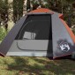 vidaXL Σκηνή Κάμπινγκ 2 Ατ. Γκρι/Πορτοκαλί 224x248x118 εκ. Ταφτάς 185T