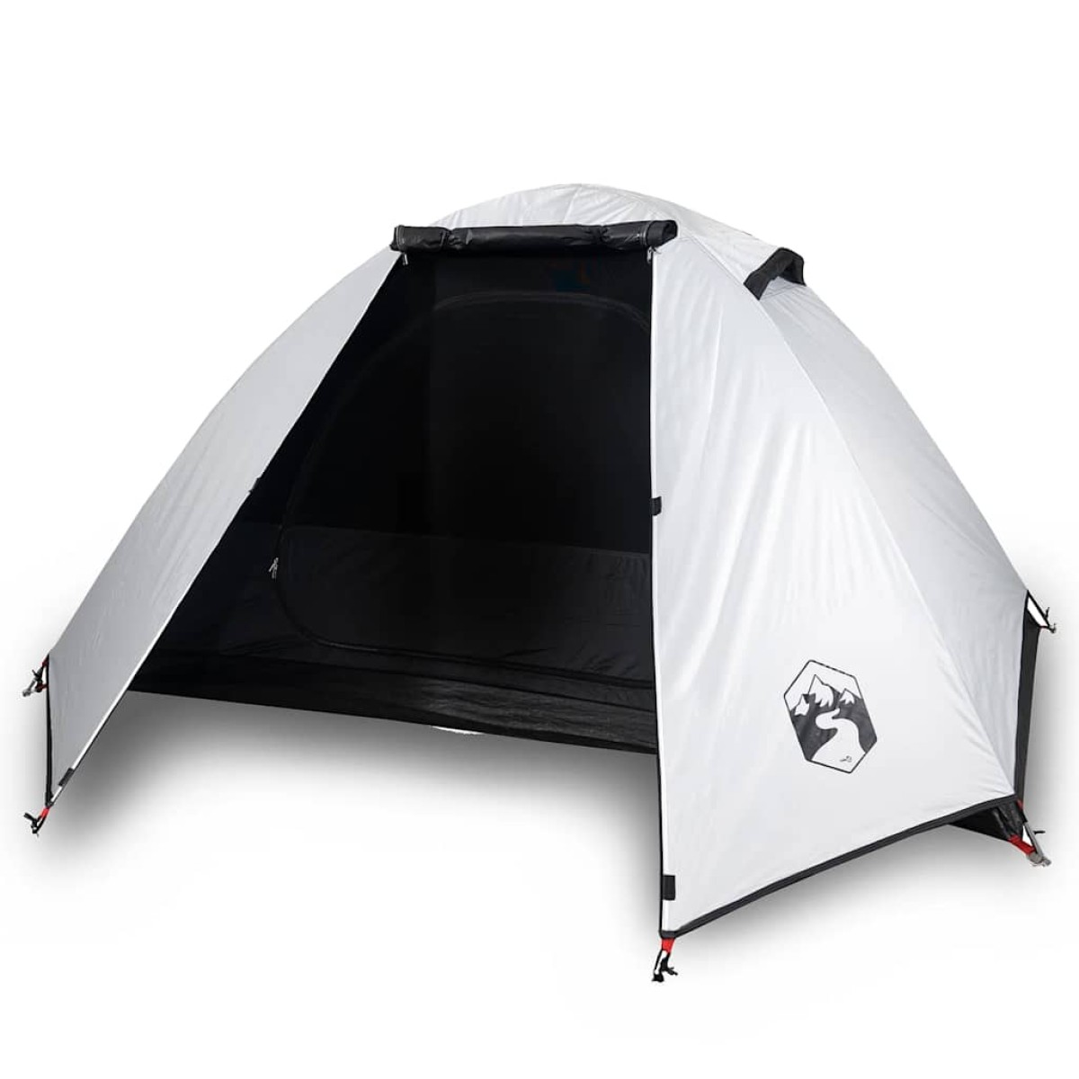 vidaXL Σκηνή Κάμπινγκ 2 Ατόμων Λευκή 224x248x118 εκ. από Ταφτά 185T