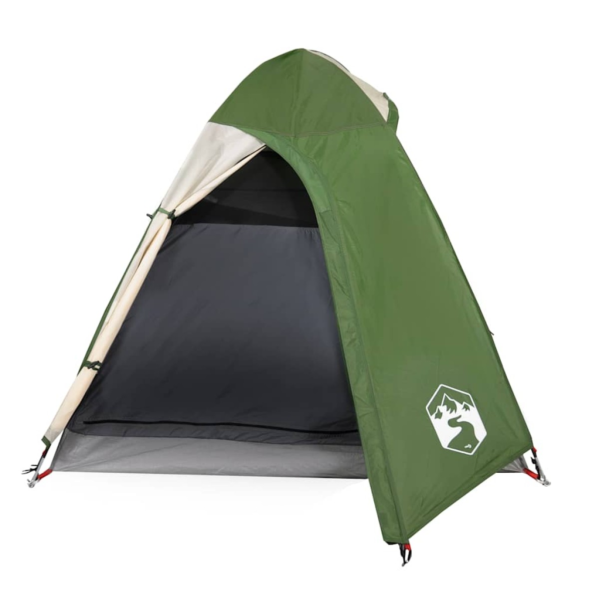 vidaXL Σκηνή Κάμπινγκ 2 Ατόμων Πράσινη 254x135x112 εκ. από Ταφτά 185T