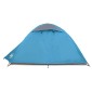 vidaXL Σκηνή Κάμπινγκ 2 Ατόμων Μπλε 254x135x112 εκ. από Ταφτά 185T