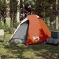 vidaXL Σκηνή Κάμπινγκ 2 Ατ. Γκρι/Πορτοκαλί 254x135x112 εκ. Ταφτάς 185T