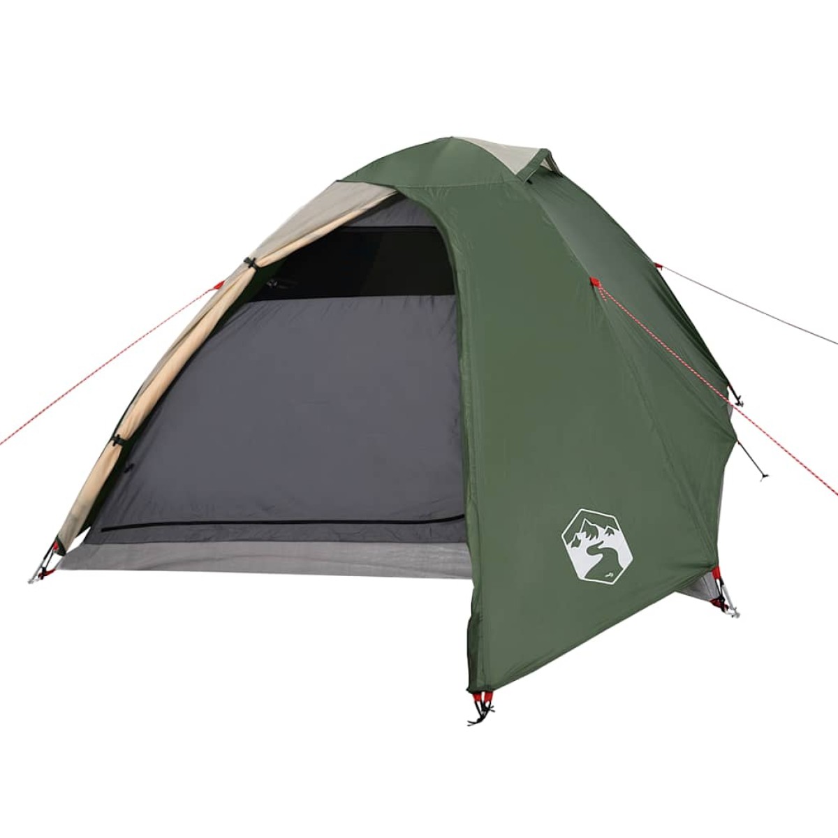 vidaXL Σκηνή Κάμπινγκ 2 Ατόμων Πράσινη 264x210x125 εκ. από Ταφτά 185T