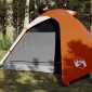 vidaXL Σκηνή Κάμπινγκ 2 Ατ. Γκρι/Πορτοκαλί 264x210x125 εκ. Ταφτάς 185T