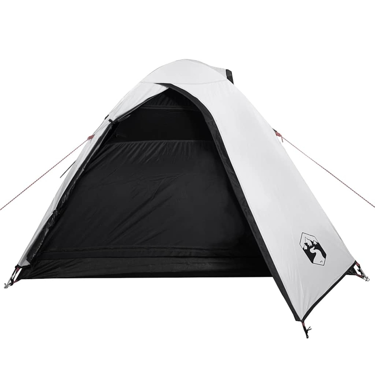 vidaXL Σκηνή Κάμπινγκ 2 Ατόμων Λευκή 264x210x125 εκ. από Ταφτά 185T
