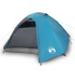 vidaXL Σκηνή Κάμπινγκ 4 Ατόμων Μπλε 267x272x145 εκ. από Ταφτά 185T