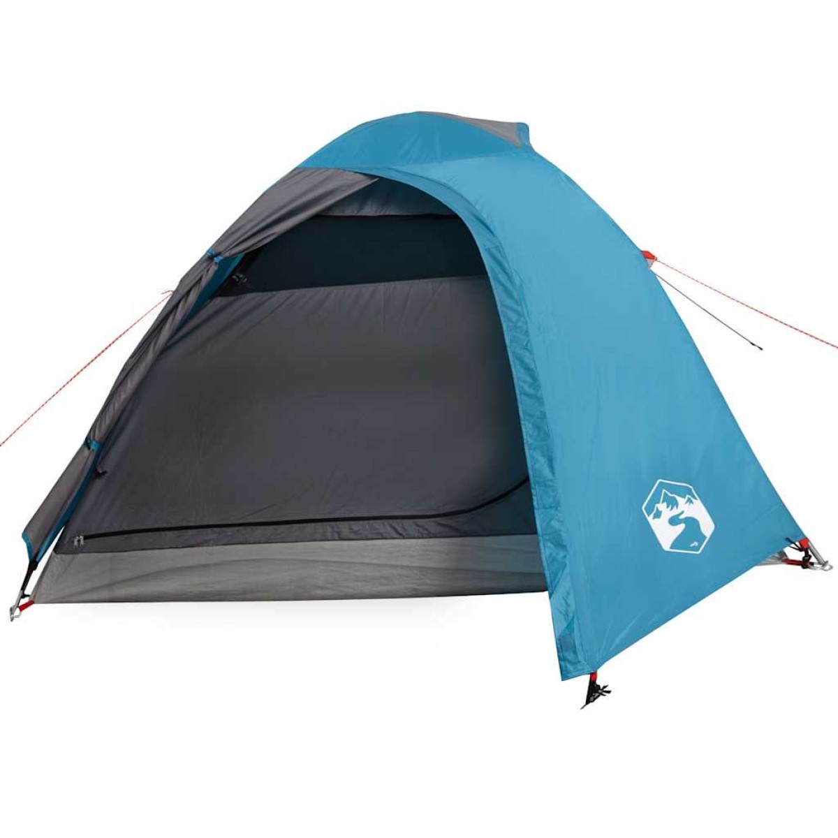 vidaXL Σκηνή Κάμπινγκ 4 Ατόμων Μπλε 267x272x145 εκ. από Ταφτά 185T