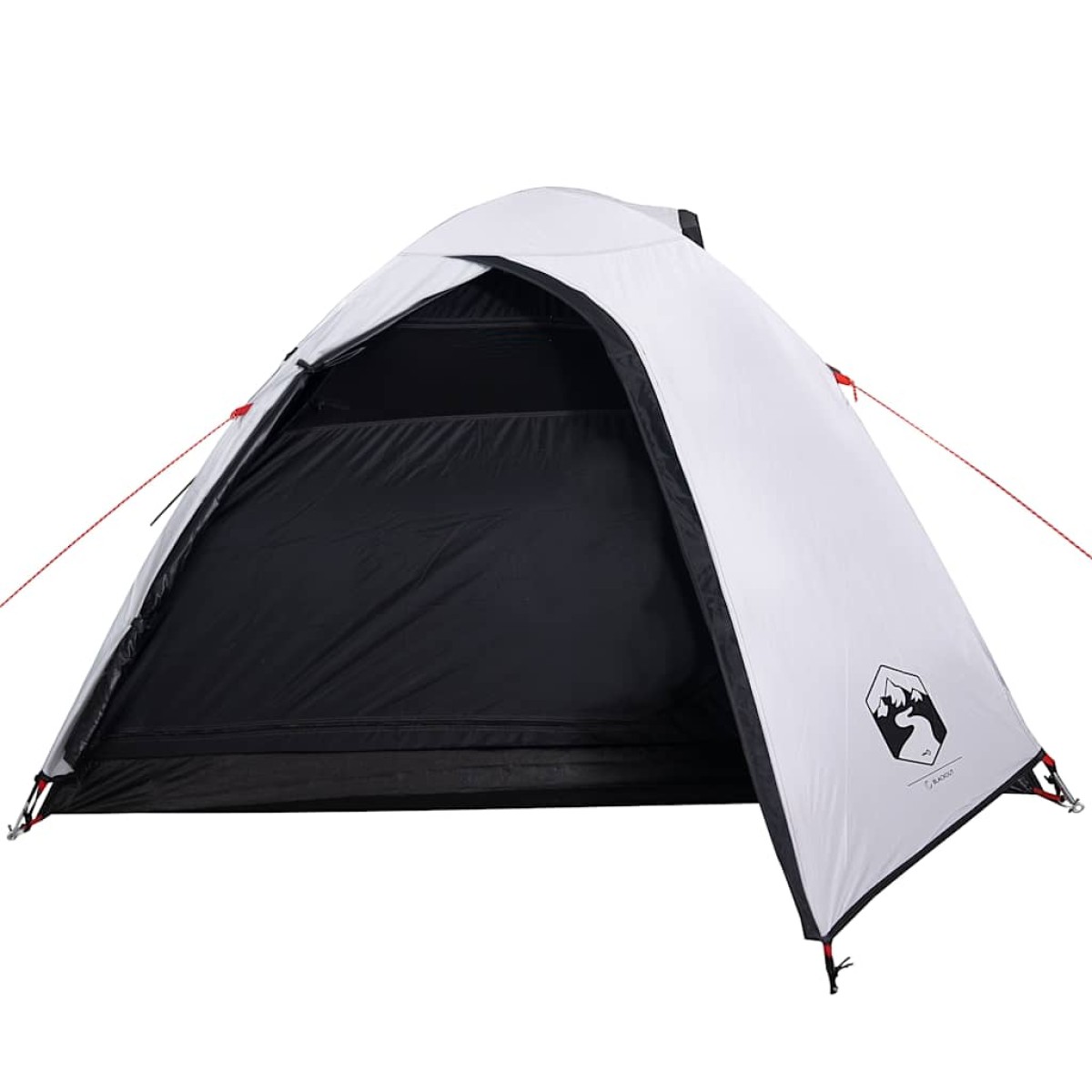 vidaXL Σκηνή Κάμπινγκ 4 Ατόμων Λευκή 267x272x145 εκ. από Ταφτά 185T
