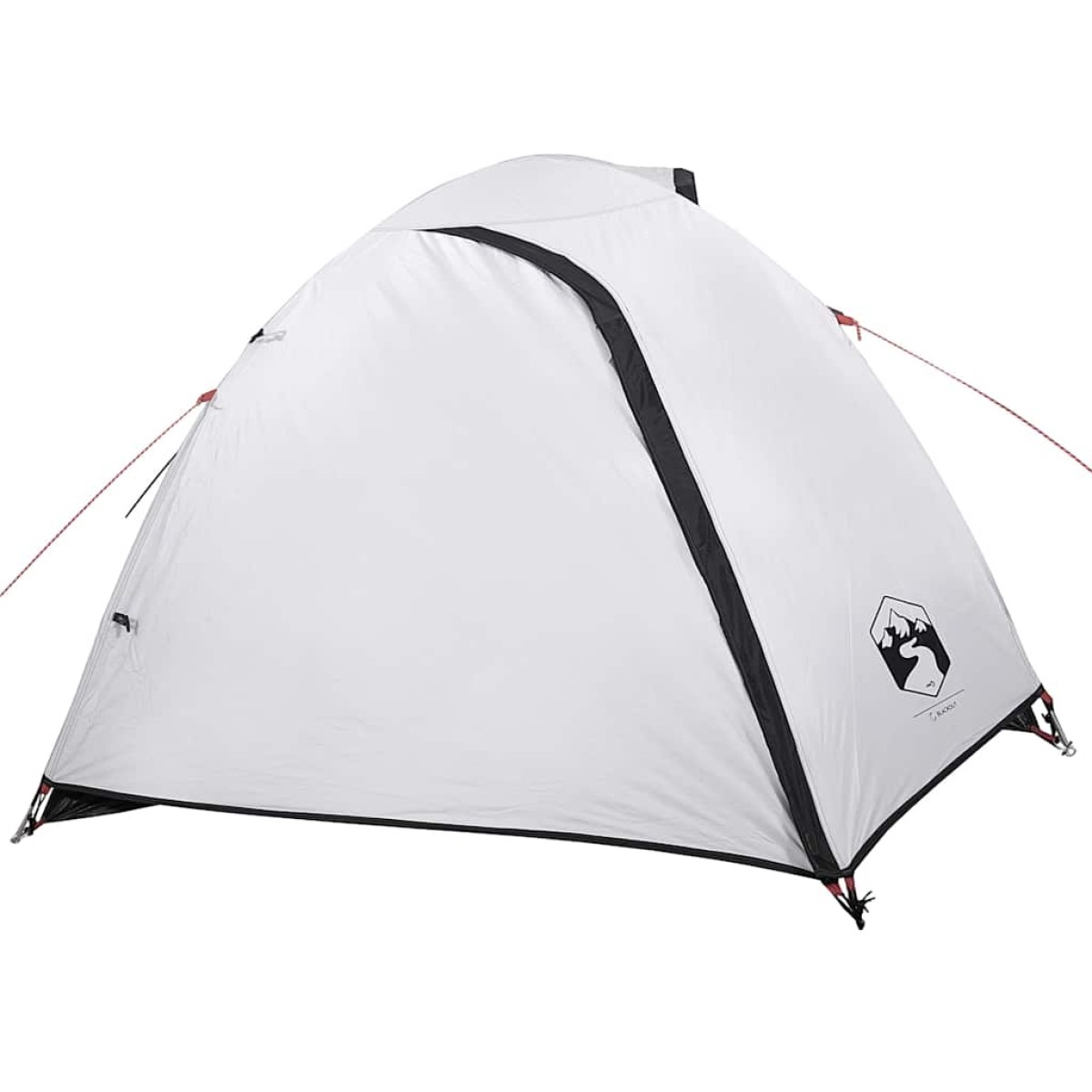 vidaXL Σκηνή Κάμπινγκ 4 Ατόμων Λευκή 267x272x145 εκ. από Ταφτά 185T