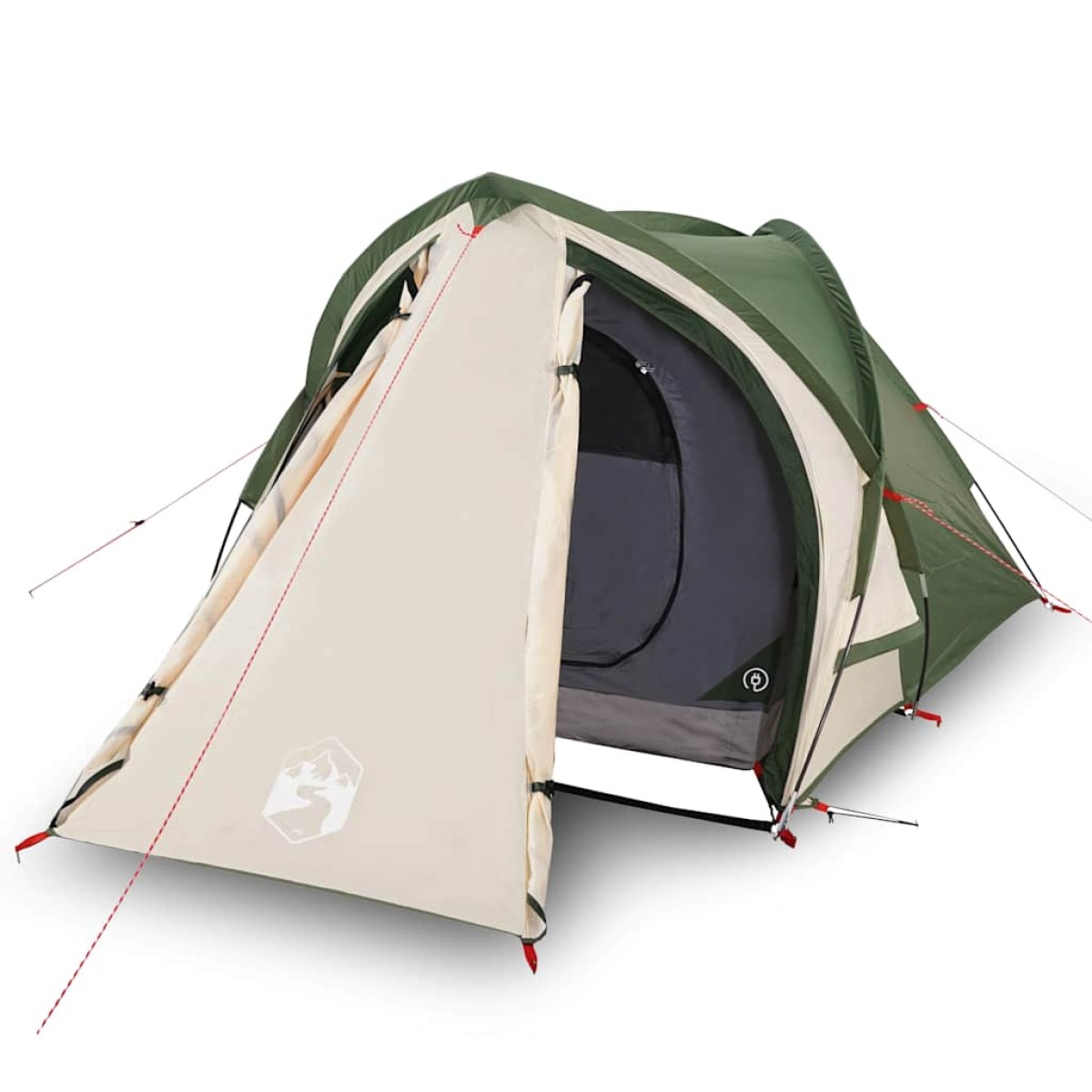 vidaXL Σκηνή Κάμπινγκ 2 Ατόμων Πράσινη 320x140x120 εκ. από Ταφτά 185T