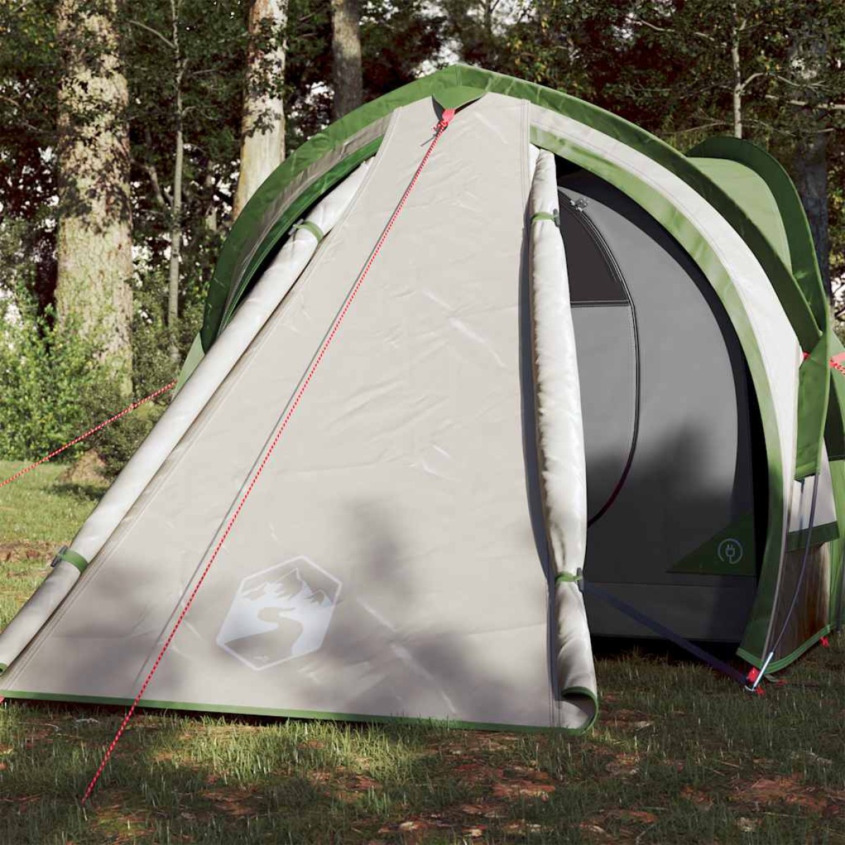 vidaXL Σκηνή Κάμπινγκ 2 Ατόμων Πράσινη 320x140x120 εκ. από Ταφτά 185T