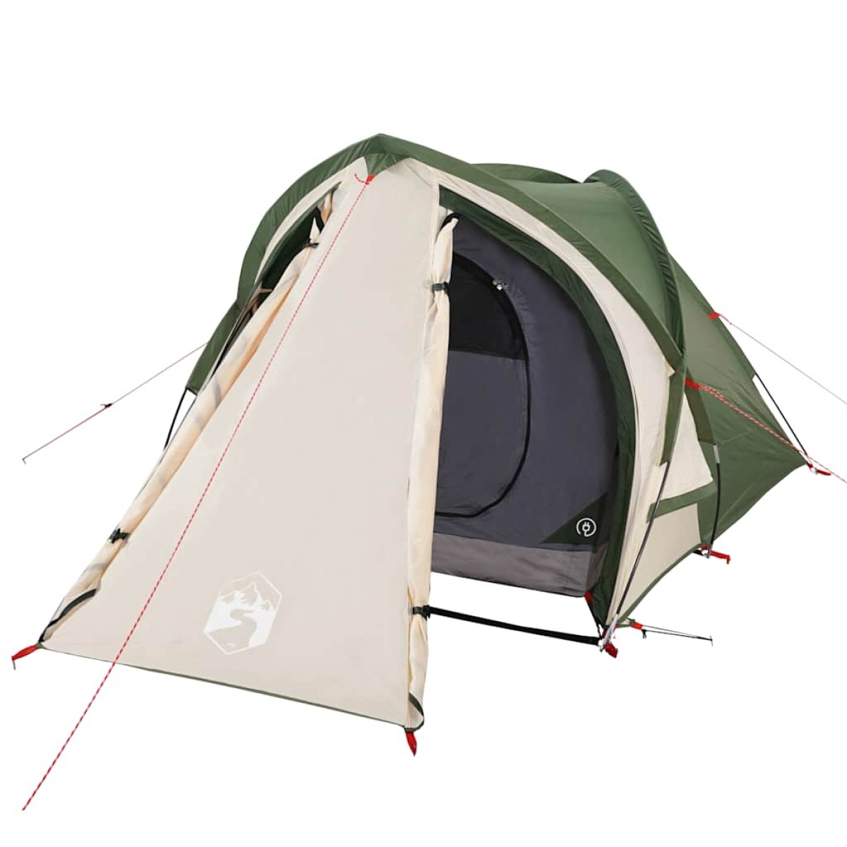 vidaXL Σκηνή Κάμπινγκ 2 Ατόμων Πράσινη 320x140x120 εκ. από Ταφτά 185T