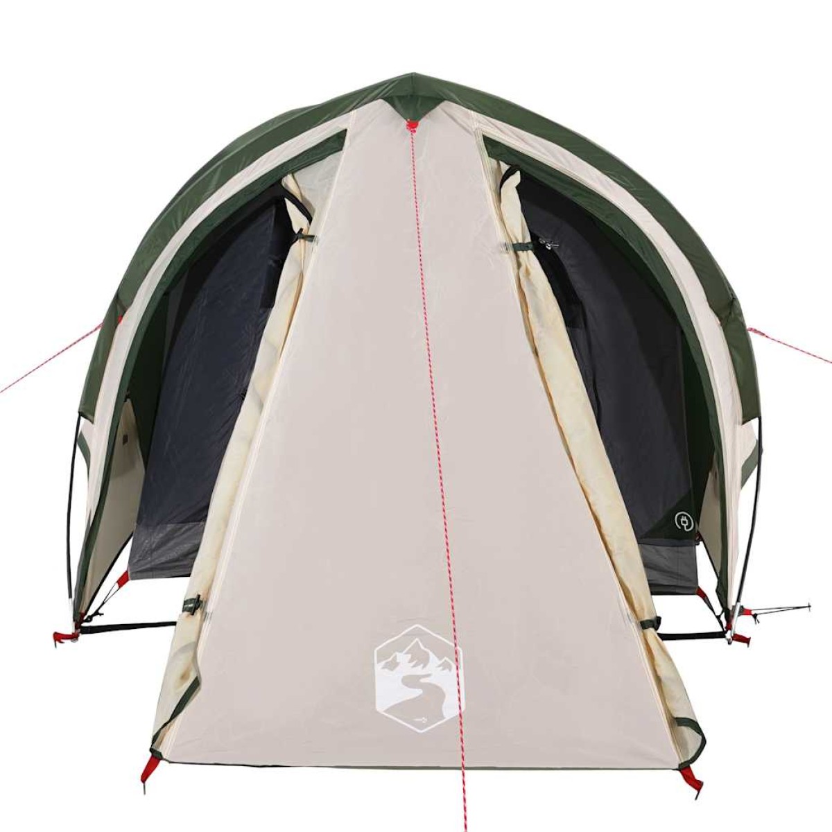 vidaXL Σκηνή Κάμπινγκ 2 Ατόμων Πράσινη 320x140x120 εκ. από Ταφτά 185T