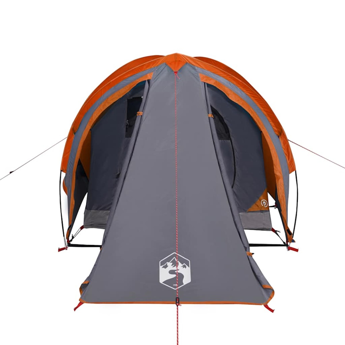 vidaXL Σκηνή Κάμπινγκ 2 Ατ. Γκρι/Πορτοκαλί 320x140x120 εκ. Ταφτάς 185T