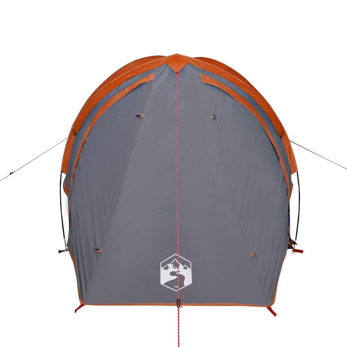 vidaXL Σκηνή Κάμπινγκ 2 Ατ. Γκρι/Πορτοκαλί 320x140x120 εκ. Ταφτάς 185T